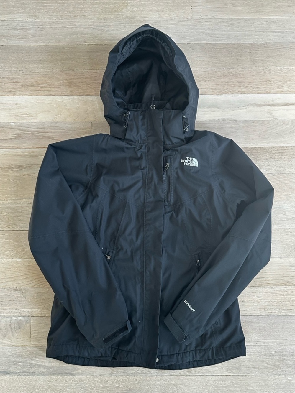 The North Face Black Women’s Waterproof Hooded Rain Jacket